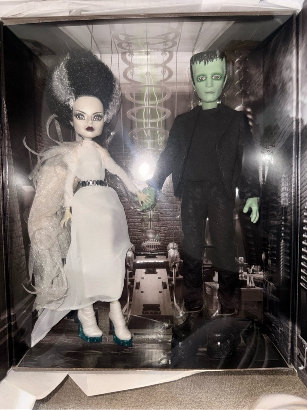 monster high Bride and Frankenstein Duo - White, Black & Green